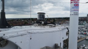 Top of the mast electronics.