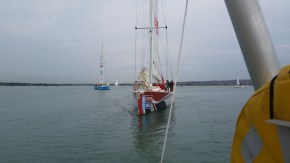 Lining up. Where is the drum major? We have the band director on the VHS telling us what to do.