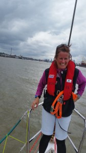 Jen audtioning for a famoujs mov ie part. Only she won't turn around and lean on the bow and open her arms and sing.