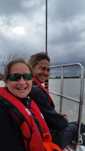 Deb and Alex looking forward to getting there!