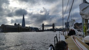 And we are just outside the gates of St. Katerine's Docks!!!!