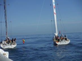 transfer of our favorite Man Over Board victim to another boat