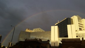 Not sure why but I was fascinated by this rainbow!