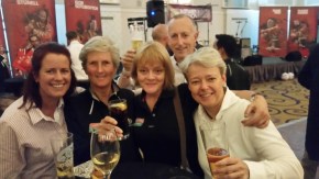 crew mates Judith, Regina, Nigel