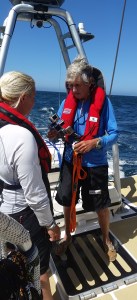 Diane took some time to teach a little about use of sextant