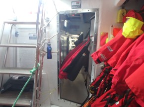 Looks a bit like a small hurricane inside the boat.