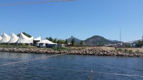 Leaving the event village