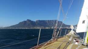 Land Ho! Cape Town and Tabletop Mountain in sight!!!
