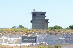 Quarry with old WWII fortress