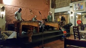 Entertainment at restaurant of crew dinner. Added a soprano sax, tenor sax and steel pan