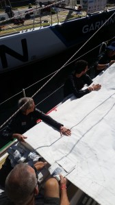 As we go we continue to reach out, plant one hand to produce the fold area, then grab more to fold over with the other