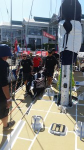 Now to "heave ho" it to the sail locker hatch