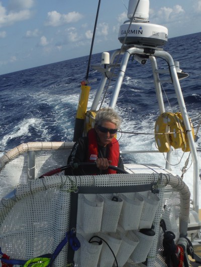 a bit of a gust causing me to work hard at turning wheel.