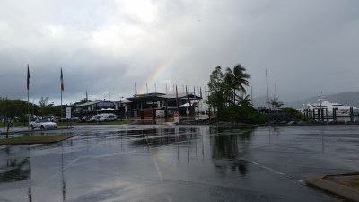 Rainbow at Airlie Beach to start the day