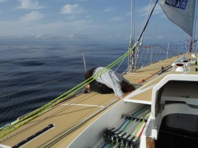 Kat praying for wind