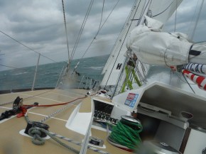 Spray coming over the side