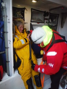 all the way down the front