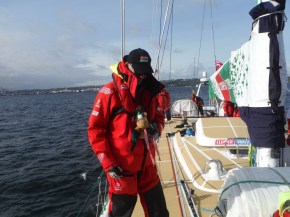 Neil ready to go with his little friend