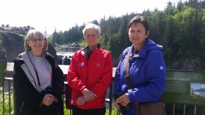 Nancy, Ruby and me at the Falls