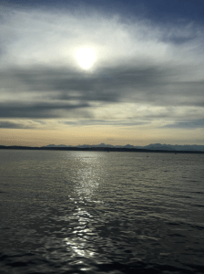 From Ray's restaurant. View of the Canadian mountains