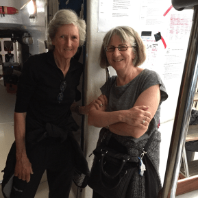 Not sure what Nancy thinks of the boat.