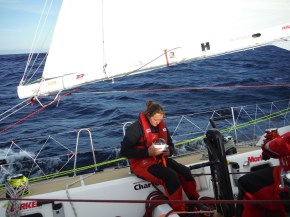 Kat trying to predict our future.