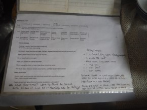 Sean's recipe to make bread!