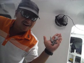 Han even brings a couple found in the sails for me to see .