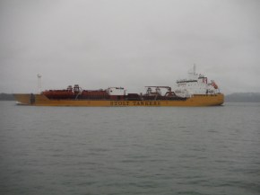 Get to pass some BIG boats also. 