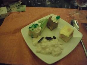 A few dessert items at our hotel in Colon.