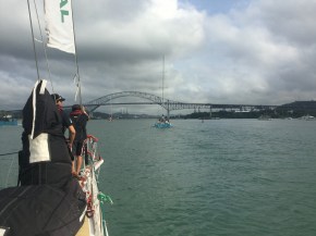 Through the bridge and away we go!